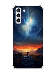 Чохол з потовщеними кутами на Samsung Galaxy S21 (G991) :: Космос (принт 247)