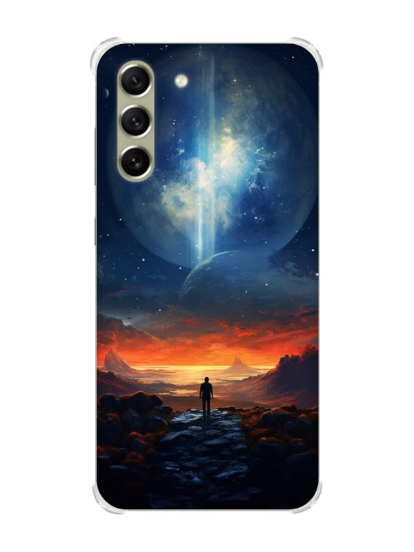 Чохол із потовщеними кутами на Samsung S21 FE :: Космос (принт 247)