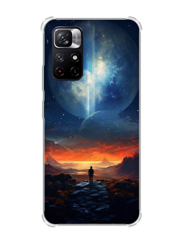 Чохол з потовщеними кутами на Xiaomi Redmi Note 11 5G :: Космос (принт 247)
