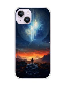 Чохол із потовщеними кутами на iPhone 14 :: Космос (принт 247)