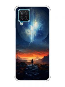 Чохол з потовщеними кутами на Samsung A12 4G :: Космос (принт 247)