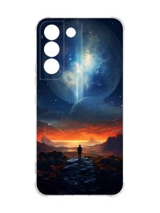 Чохол із потовщеними кутами на Samsung Galaxy S22 :: Космос (принт 247)