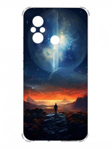 Чохол з потовщеними кутами на Xiaomi Redmi 12C :: Космос (принт 247)