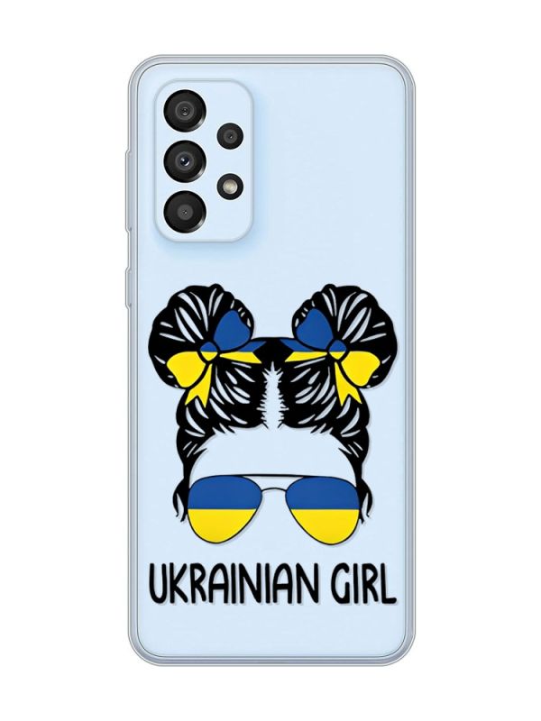 Прозорий чохол на Samsung Galaxy A33 5G :: Українська дівчина (патріотичний принт 113)
