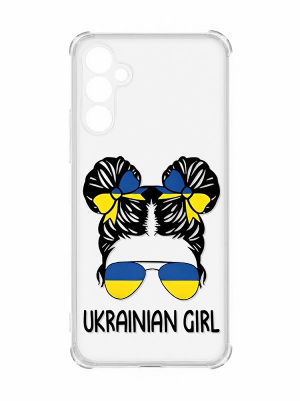 Чохол із потовщеними кутами на Samsung Galaxy A54 5G/A546 :: Українська дівчина (патріотичний принт 113)