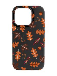 Матовий чорний чохол на Apple iPhone 14 Pro Max :: Осінь (принт 107)