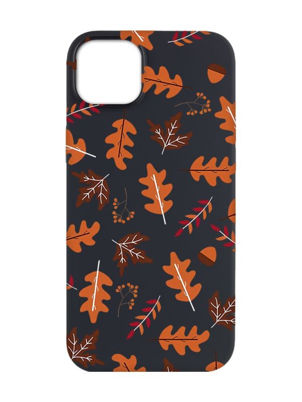 Матовий чорний чохол на Apple iPhone 14 Plus :: Осінь (принт 107)