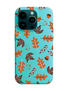 Матовий бірюзовий чохол на Apple iPhone 14 Pro :: Осінь (принт 107)