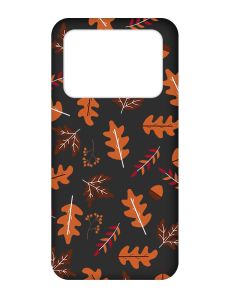 Матовий чорний чохол на Xiaomi Poco X4 Pro 5G :: Осінь (принт 107)