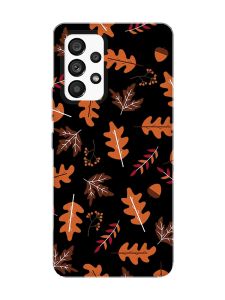 Матовий чорний чохол на Samsung Galaxy A53 4G/5G :: Осінь (принт 107)