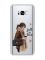 Чохол з потовщеними кутами на Samsung Galaxy S8 :: Дівчина з кавою (принт 112)