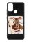 Матовий чорний чохол на Samsung Galaxy M30s/M21 :: Дівчинка з ведмедиком (принт 117)