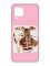 Матовий рожевий чохол на Samsung Galaxy M32/A22/M22 4G :: Дівчинка з ведмедиком (принт 117)