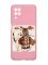 Матовий рожевий чохол на Samsung Galaxy A12 :: Дівчинка з ведмедиком (принт 117)