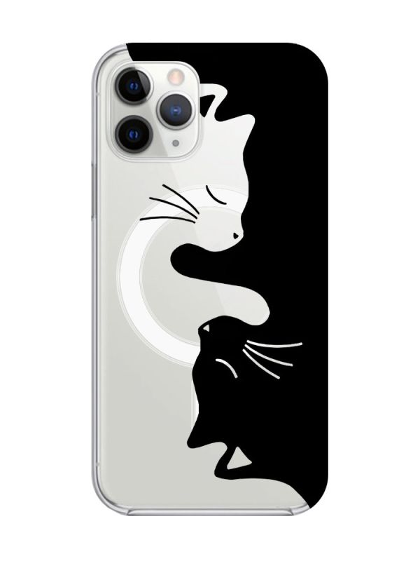 Магнітний чохол на iPhone 11 Pro Max із підтримкою MagSafe :: Котики (принт 118)