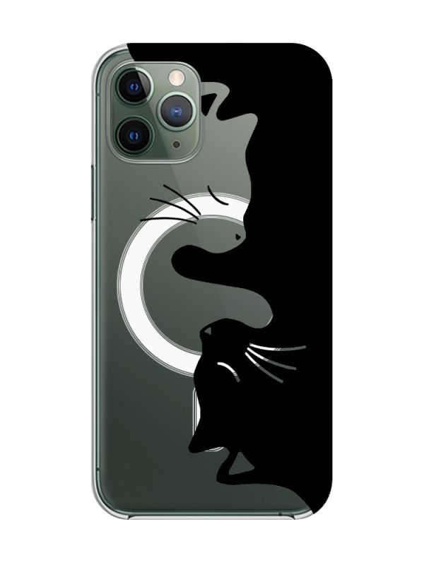 Магнітний чохол на iPhone 12/12 Pro із підтримкою MagSafe :: Котики (принт 118)