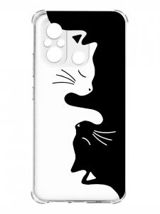 Чохол з потовщеними кутами на Xiaomi Redmi 12C :: Котики (принт 118)