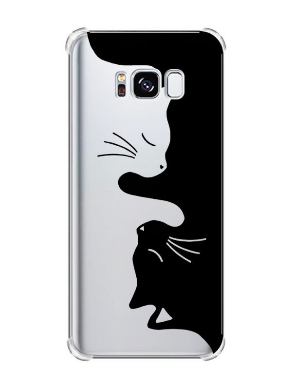 Чохол з потовщеними кутами на Samsung Galaxy S8 :: Котики (принт 118)