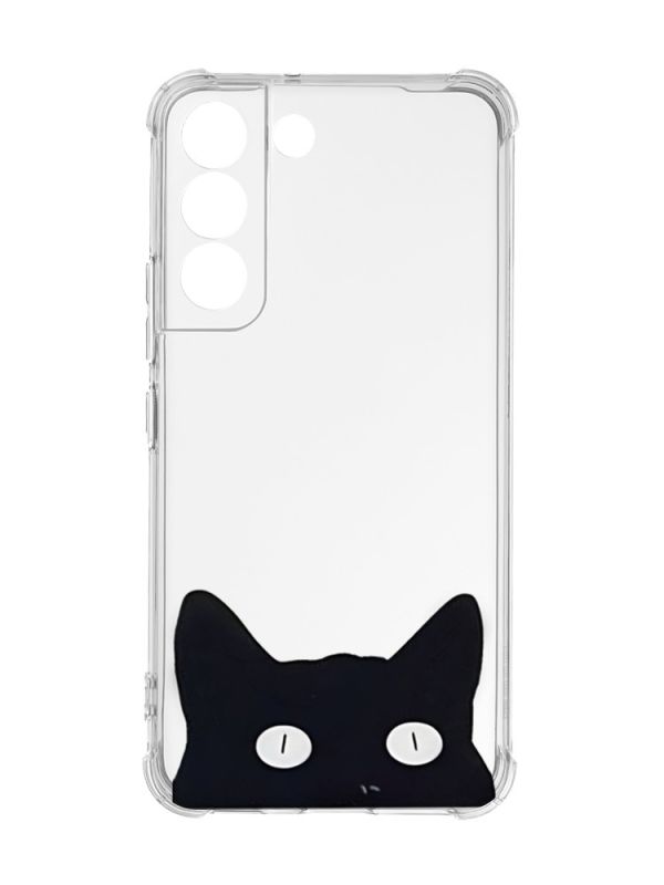 Чохол із потовщеними кутами на Samsung Galaxy S22 :: Котик (принт 119)