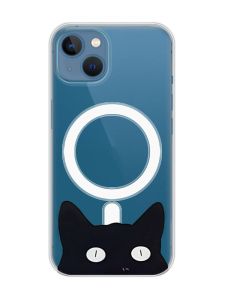 Магнітний чохол на iPhone 13 (6.1) із підтримкою MagSafe :: Котик (принт 119)