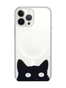 Магнітний чохол на iPhone 14 Pro із підтримкою MagSafe :: Котик (принт 119)