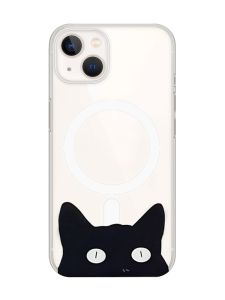 Магнітний чохол на iPhone 14 Plus із підтримкою MagSafe :: Котик (принт 119)