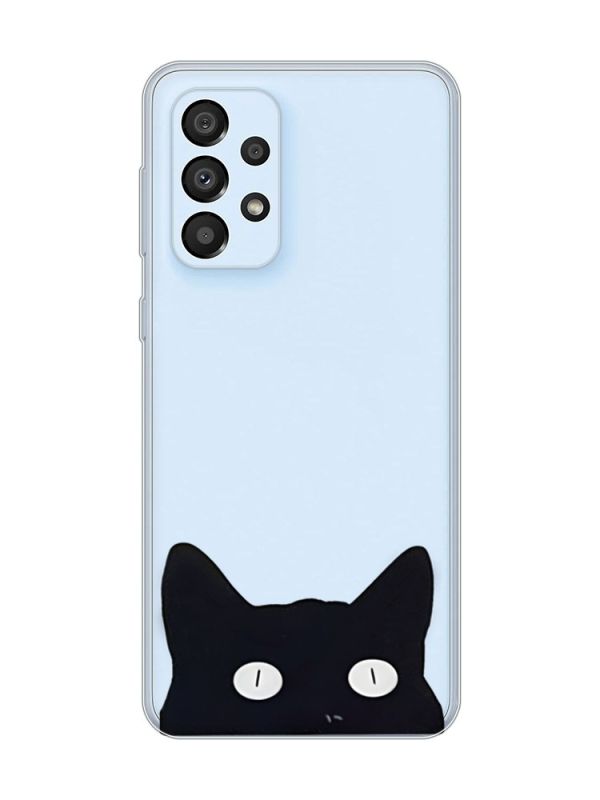 Прозорий чохол на Samsung Galaxy A33 5G :: Котик (принт 119)