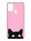 Матовий рожевий чохол на Samsung Galaxy M30s/M21 :: Котик (принт 119)