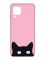 Матовий рожевий чохол на Samsung Galaxy M32/A22/M22 4G :: Котик (принт 119)