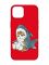 Матовий червоний чохол на Apple iPhone 14 :: Кошеня (принт 120)