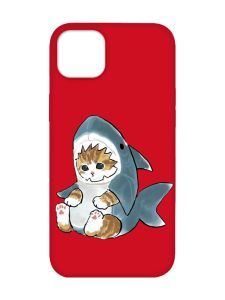 Матовий червоний чохол на iPhone 14 Plus :: Кошеня (принт 120)