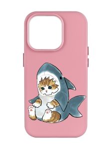 Матовий рожевий чохол на Apple iPhone 14 Pro Max :: Кошеня (принт 120)