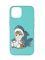 Матовий бірюзовий чохол на Apple iPhone 12 Pro Max :: Кошеня (принт 120)