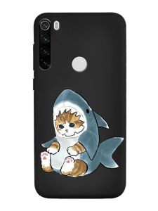 Матовий чорний чохол на Xiaomi Redmi Note 8T :: Кошеня (принт 120)