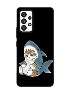 Матовий чорний чохол на Samsung Galaxy A53 4G/5G :: Кошеня (принт 120)