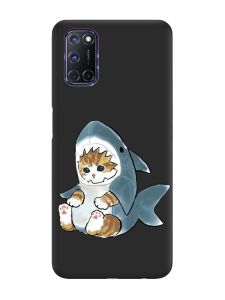 Матовий чорний чохол на Oppo A52/A72/A92 :: Кошеня (принт 120)