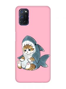 Матовий рожевий чохол на Oppo A52/A72/A92 :: Кошеня (принт 120)