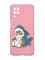 Матовий рожевий чохол на Samsung Galaxy A12 :: Кошеня (принт 120)