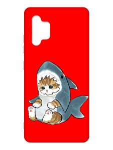 Матовий червоний чохол на Samsung Galaxy A32 :: Кошеня (принт 120)