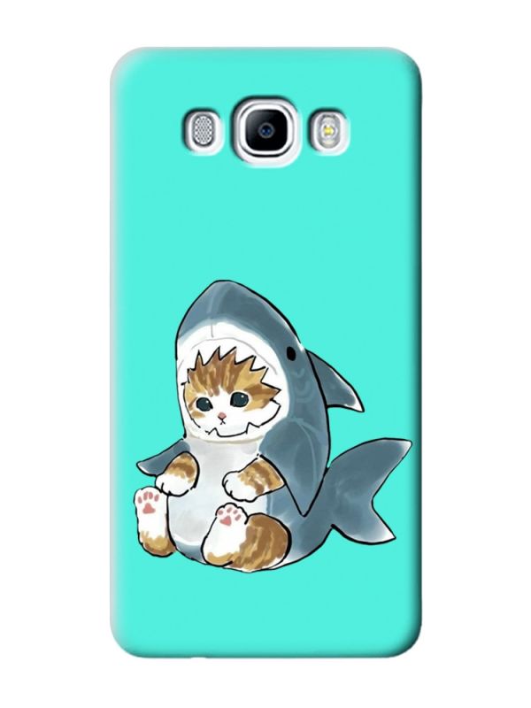 Матовий бірюзовий чохол на Samsung Galaxy J7(2016) J710 :: Кошеня (принт 120)