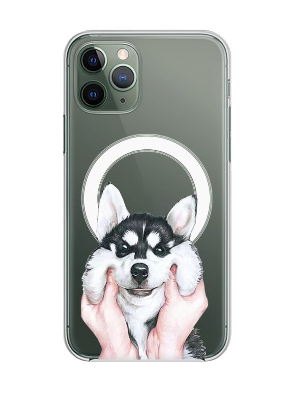 Магнітний чохол на iPhone 12/12 Pro із підтримкою MagSafe :: Мордочка (принт 121)