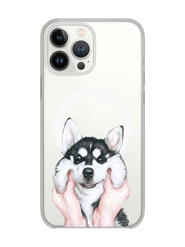 Магнітний чохол на iPhone 14 Pro із підтримкою MagSafe :: Мордочка (принт 121)
