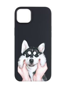 Матовий чорний чохол на Apple iPhone 14 Plus :: Мордочка (принт 121)