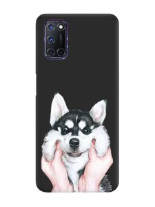 Матовий чорний чохол на Oppo A52/A72/A92 :: Мордочка (принт 121)