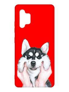 Матовий червоний чохол на Samsung Galaxy A32 :: Мордочка (принт 121)