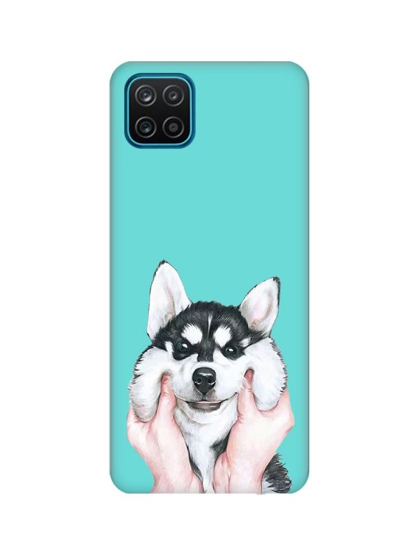 Матовий бірюзовий чохол на Samsung Galaxy A12 :: Мордочка (принт 121)
