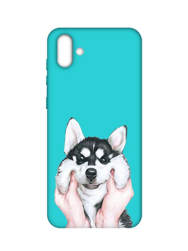 Матовий бірюзовий чохол на Samsung Galaxy A04 :: Мордочка (принт 121)