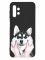 Матовий чорний чохол на Samsung Galaxy A13 4G :: Мордочка (принт 121)