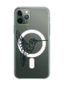 Магнітний чохол на iPhone 12/12 Pro із підтримкою MagSafe :: Колібрі (принт 122)
