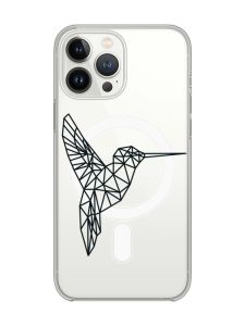 Магнітний чохол на iPhone 14 Pro із підтримкою MagSafe :: Колібрі (принт 122)